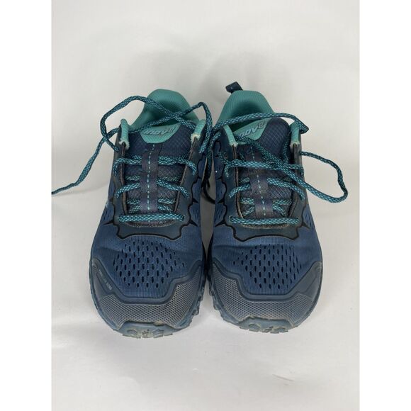 inov 8 Blue Synthetic Athletic Gym Running Lace Up Shoes Women Sz 9M US/40EU - Picture 2 of 12